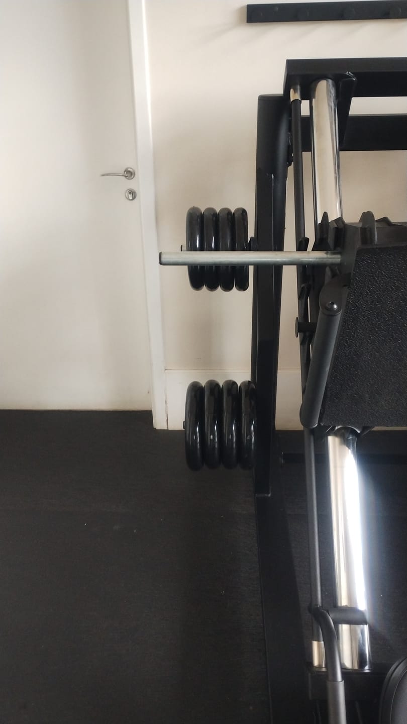 Customer photo review of Anilha 10kg Emborracha Furo 31mm