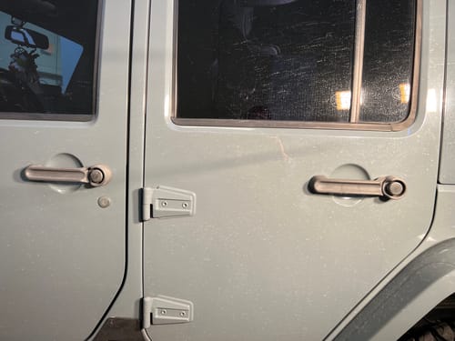 Customer photo review of Jeep JK and JKU Billet Paddle Replacement Door Handles