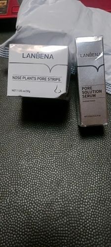 Customer photo review of Masque anti points noirs + 60 bandes offertes