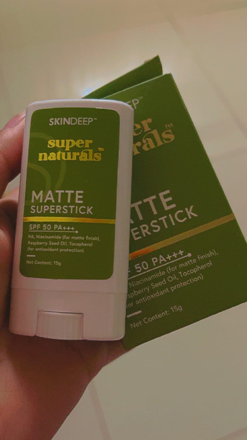 Customer photo review of MATTE SUPERSTICK - SPF 50 PA+++