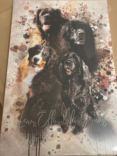 Customer photo review of Aquarell Pawtrait
