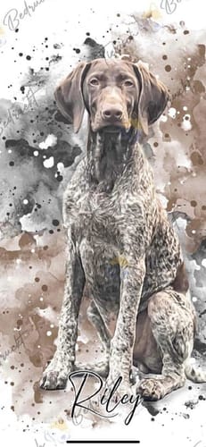 Customer photo review of Your Dog as Watercolor Portrait