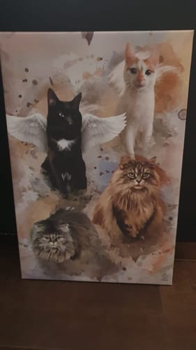 Customer photo review of Aquarell Pawtrait