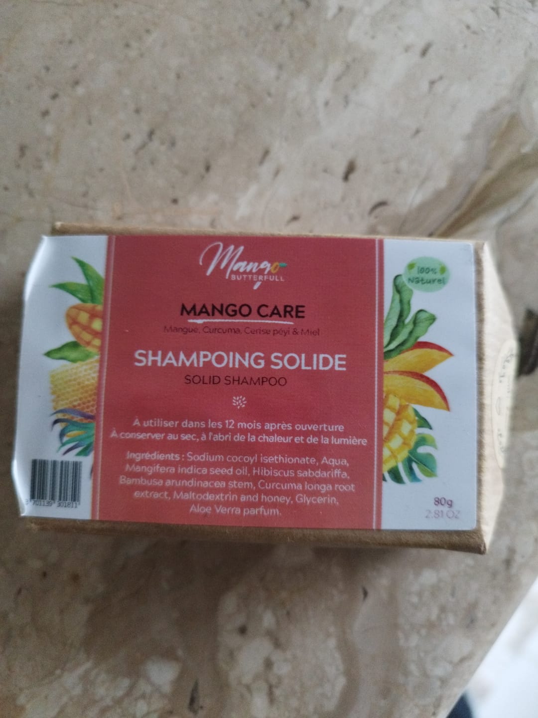 Customer photo review of Shampoing solide Bambou & Hibiscus