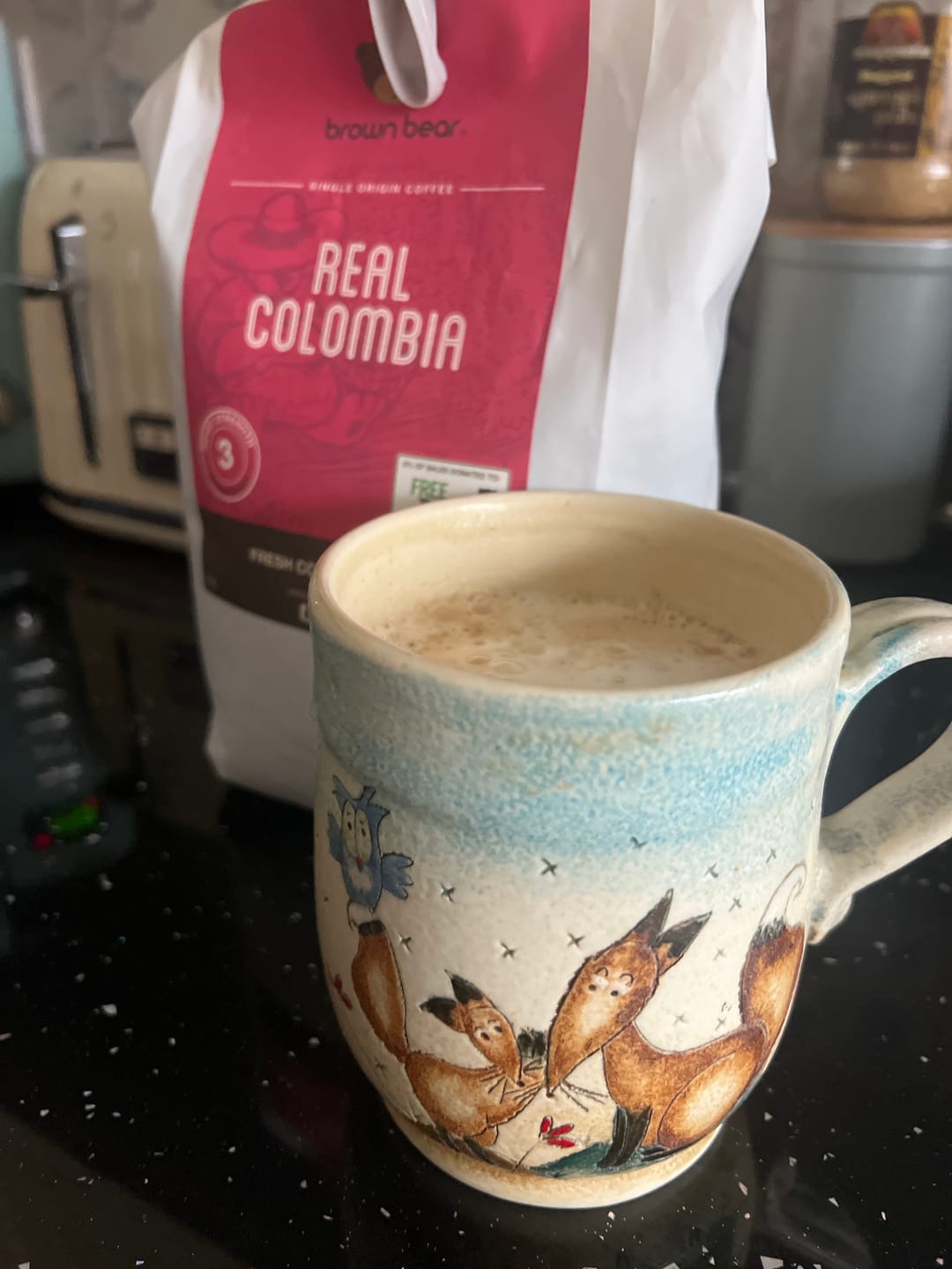 Customer photo review of Medium Roast Coffee, Strength 3 | Real Colombia