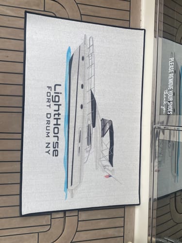 Customer photo review of Custom Indoor/Outdoor Dock Mat