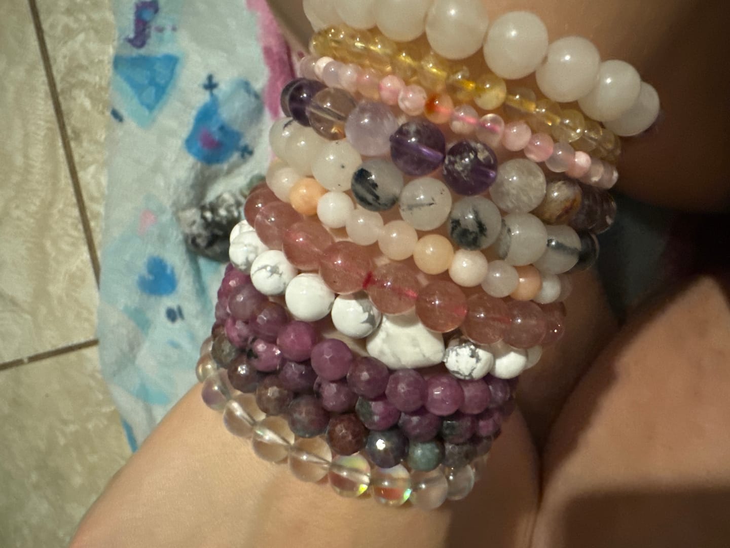 Customer photo review of White Howlite Bracelet