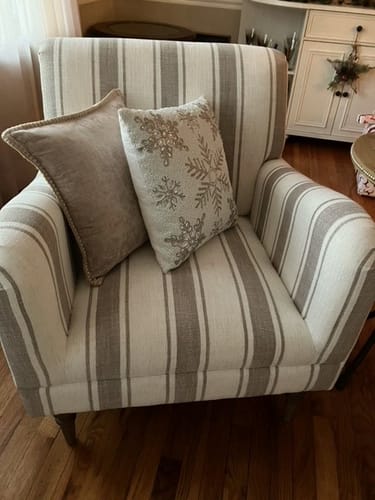 Customer photo review of Quentin Upholstered Armchair