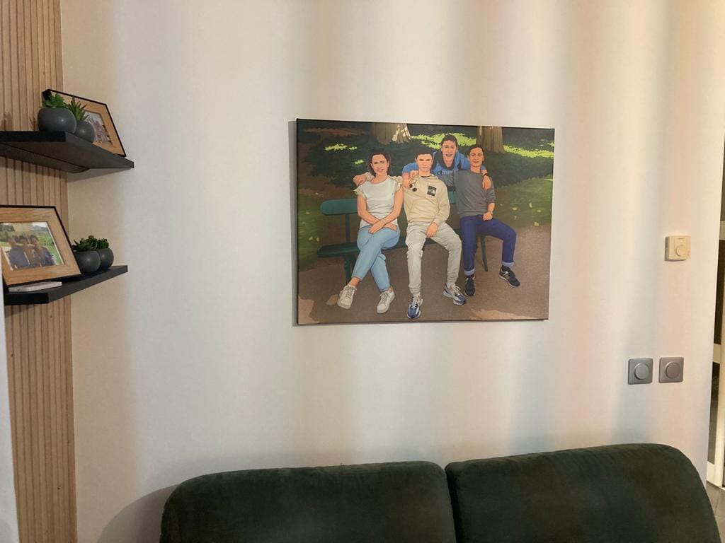 Customer photo review of Portrait Pop-Art ( sur toile )