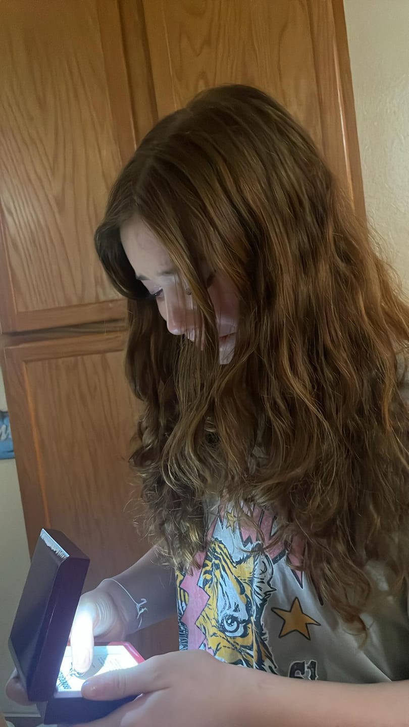 Customer photo review of To My Beautiful Granddaughter - Love Knot Gift Set - SS117LK