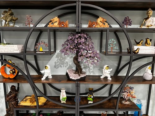 Customer photo review of 22" Tall Amethyst Gemstone Tree on an Amethyst base, 540 gems #5406AM-038