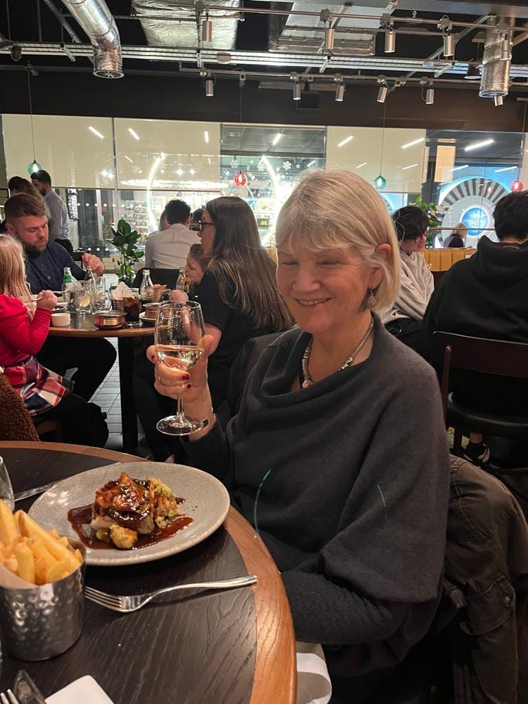 Customer photo review of Soft Knit Asymmetric Jumper - Dark Grey