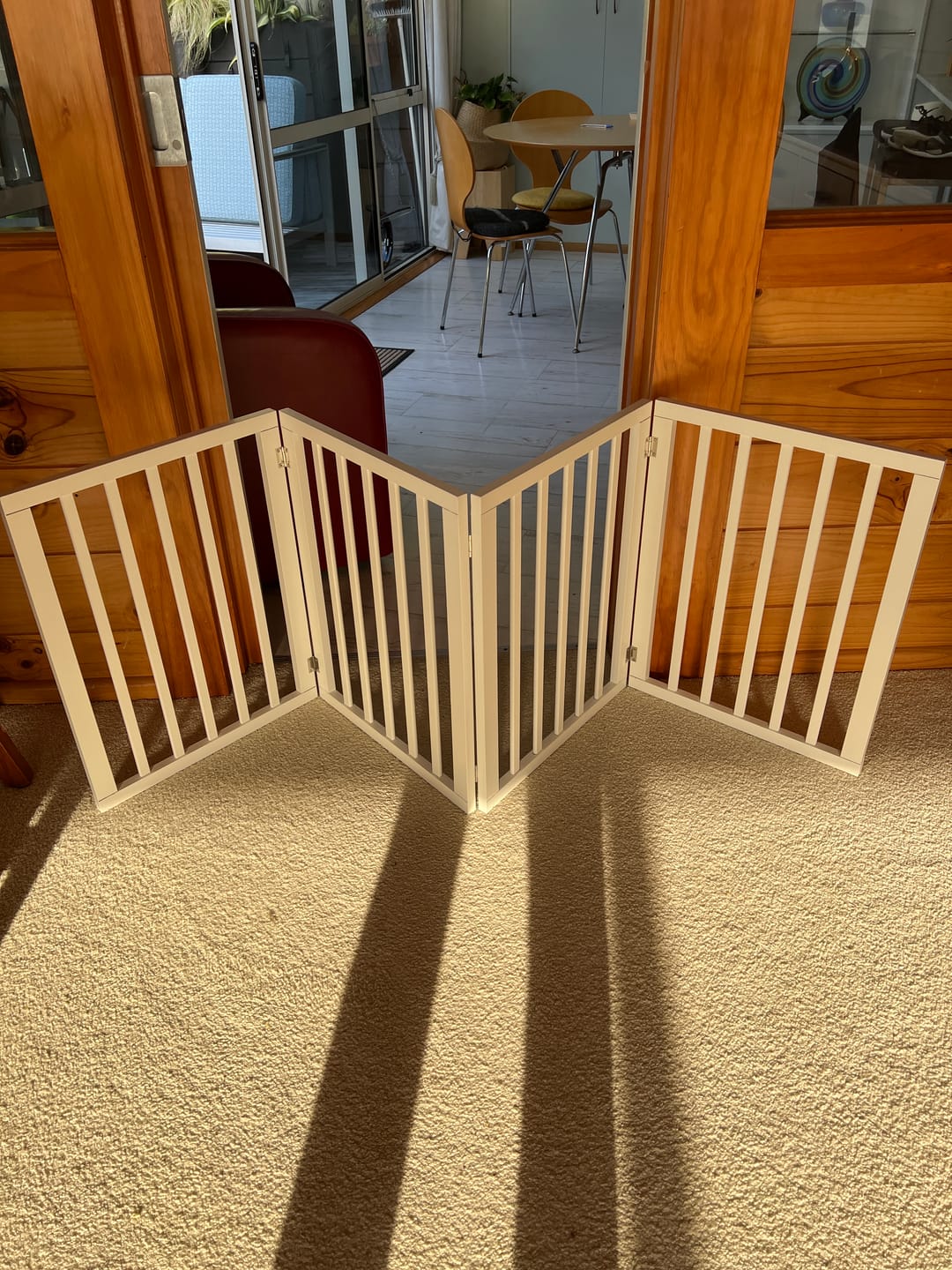 Customer photo review of Pawz Wooden Pet Gate