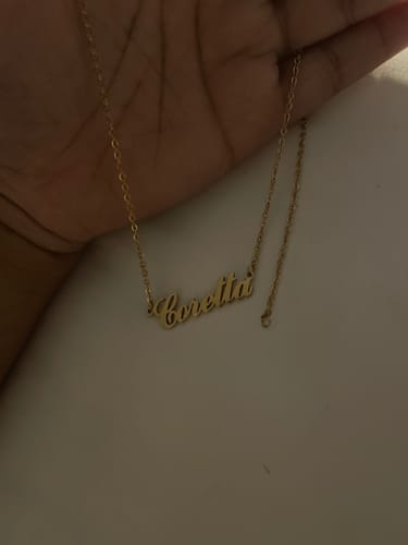 Customer photo review of Personalized Name Necklace