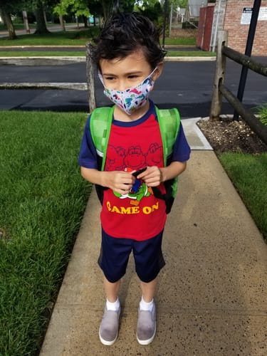 Customer photo review of Children's Dinosaur Mask
