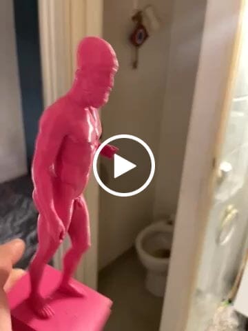 Customer video review of Bronzi di Riace riproduzione in 3D