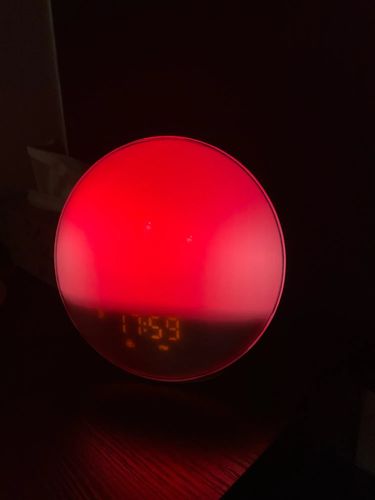 Customer photo review of Despertador antiestrés Blend (7 colores de luz y sonidos naturales)