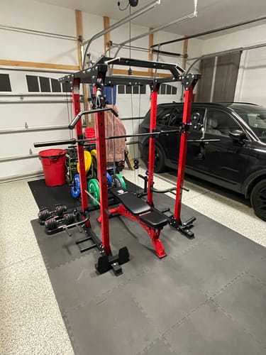 Customer photo review of MAJOR All-in-One Home Gym Power Rack Package PLM03