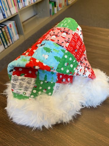 Customer photo review of The Snowbound Quilted Santa Hat Sewing Pattern | Digital PDF Pattern