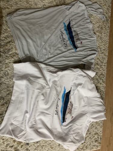 Customer photo review of Custom Digital Boat Artwork