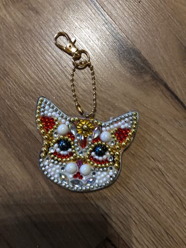 Customer photo review of Diamond Painting Anhänger Katzen 4st Set