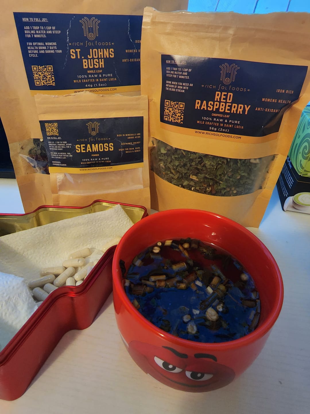 Customer photo review of Womb Wellness bundle w/ 1 months free Seamoss!