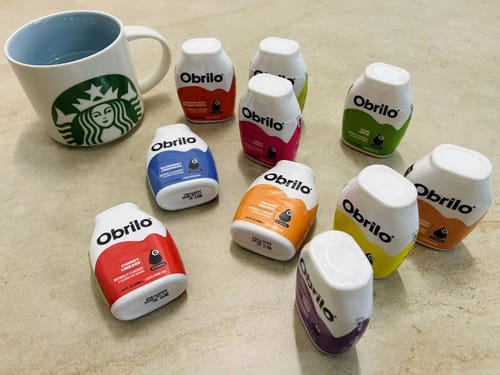 Customer photo review of Obrilo Drink Mix. US-Crafted Sugar-Free Natural Flavor Concentrate