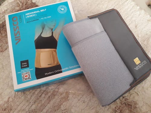 Customer photo review of Abdominal Belt (8") |Supports the Weak Abdominal Muscles to Relieve Pain (Beige)