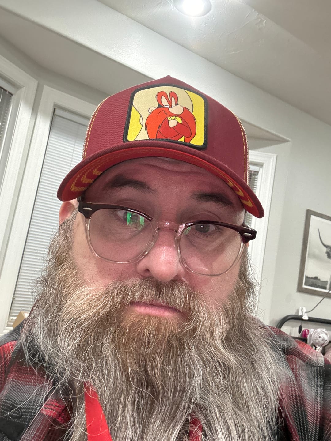 Customer photo review of OVERLORD X Looney Tunes: Yosemite Sam Trucker Cap