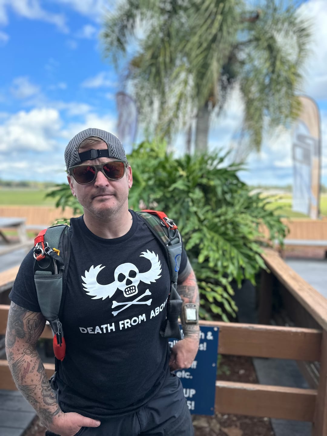 Customer photo review of Vietnam Airborne War Wings Shirt