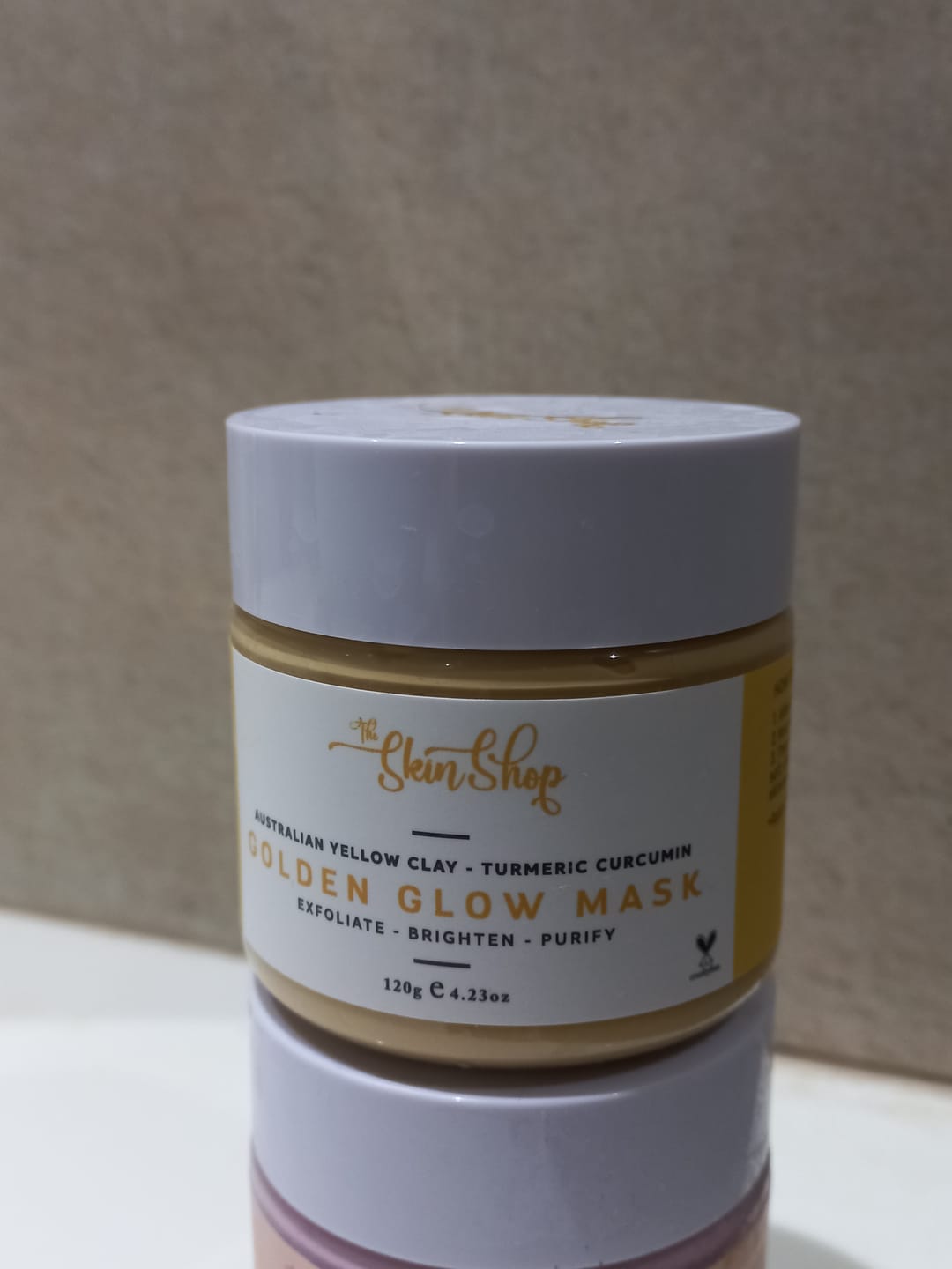 Customer photo review of Golden Glow Mask