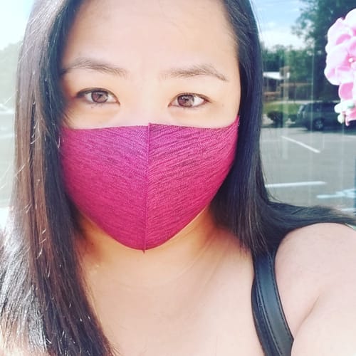 Customer photo review of Unisex Polyester Mask