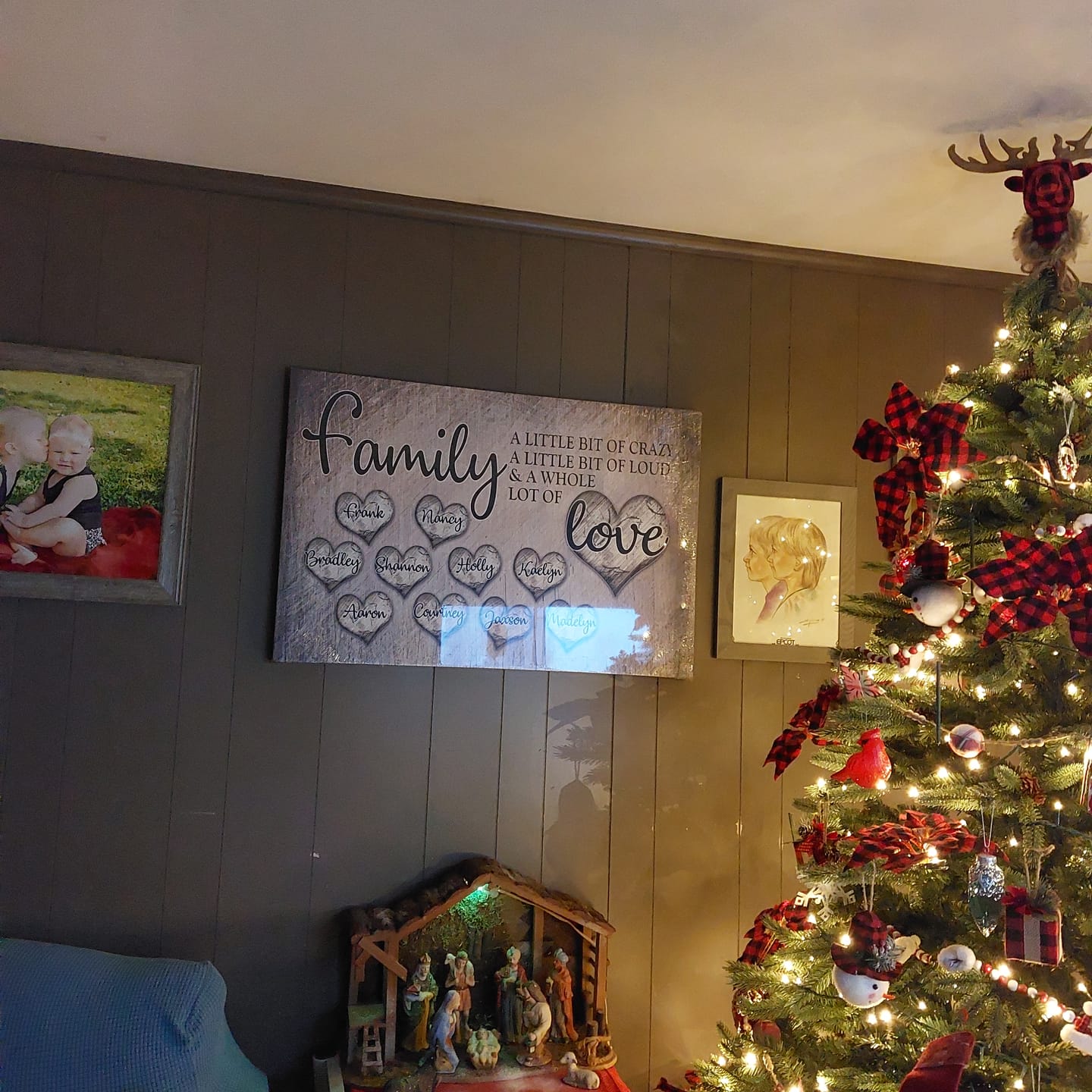 Customer photo review of Personalized "Family... Love" Premium Canvas