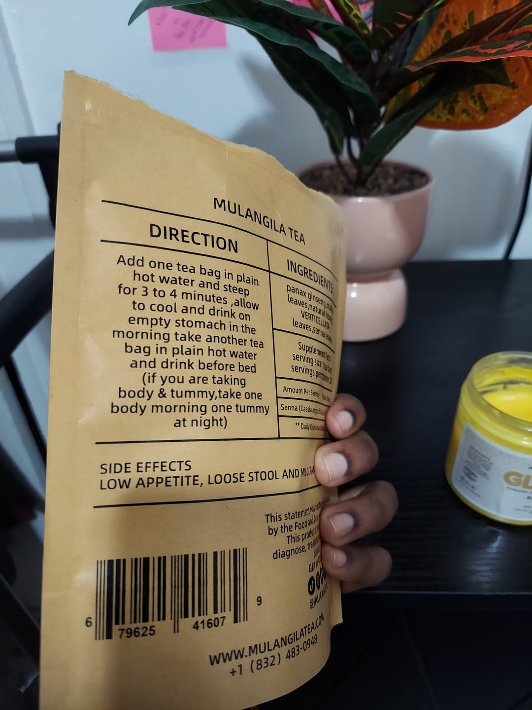 Customer photo review of RAPID WEIGHTLOSS  TEA