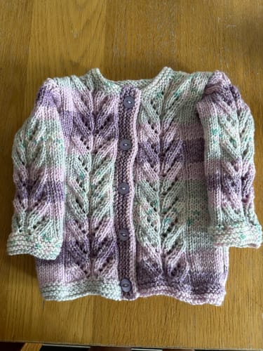 Customer photo review of Baby Mystery Knitting Box