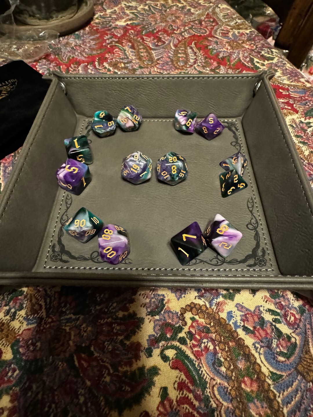 Customer photo review of Rogue Class Acrylic Dice Set