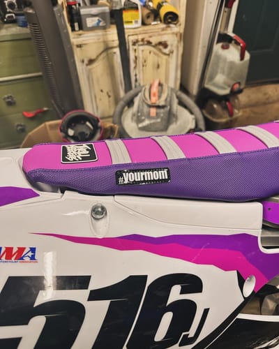 Customer photo review of Custom Seat Cover: 19-'23 YZ450FX