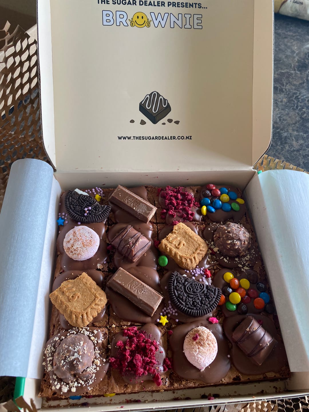 Customer photo review of Mixed assortment brownie