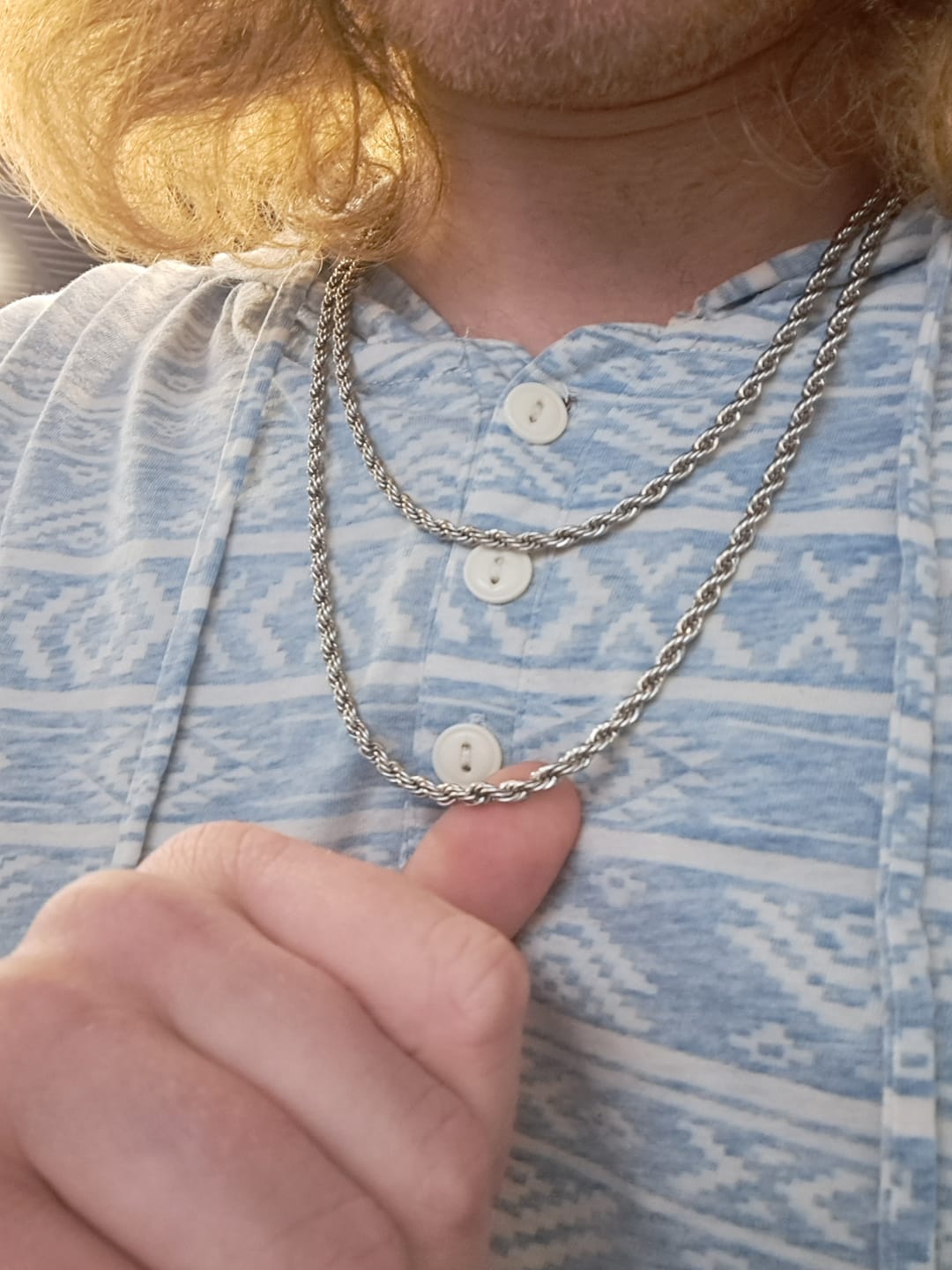 Customer photo review of 4mm Rope Chain - White Gold