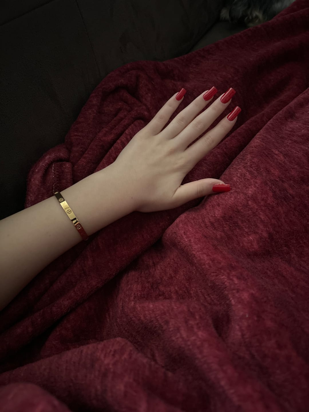 Customer photo review of Crossed Arianna Armreif | 18K vergoldet