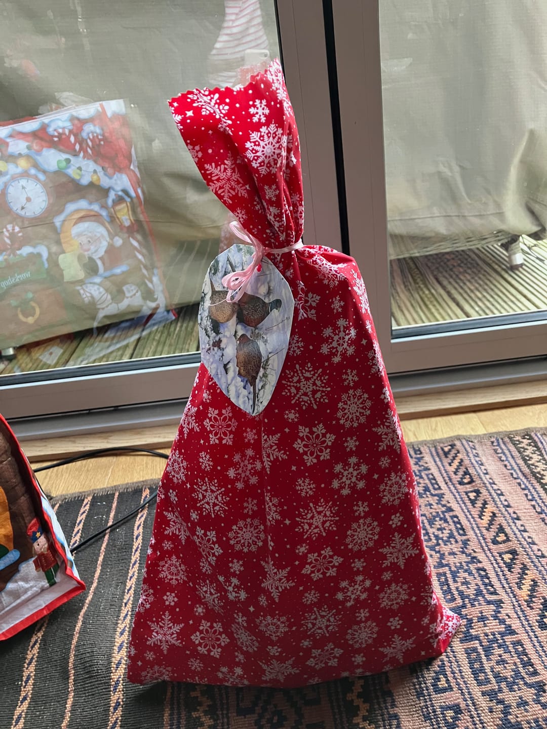 Customer photo review of All Over Snowflakes Polycotton Fabric