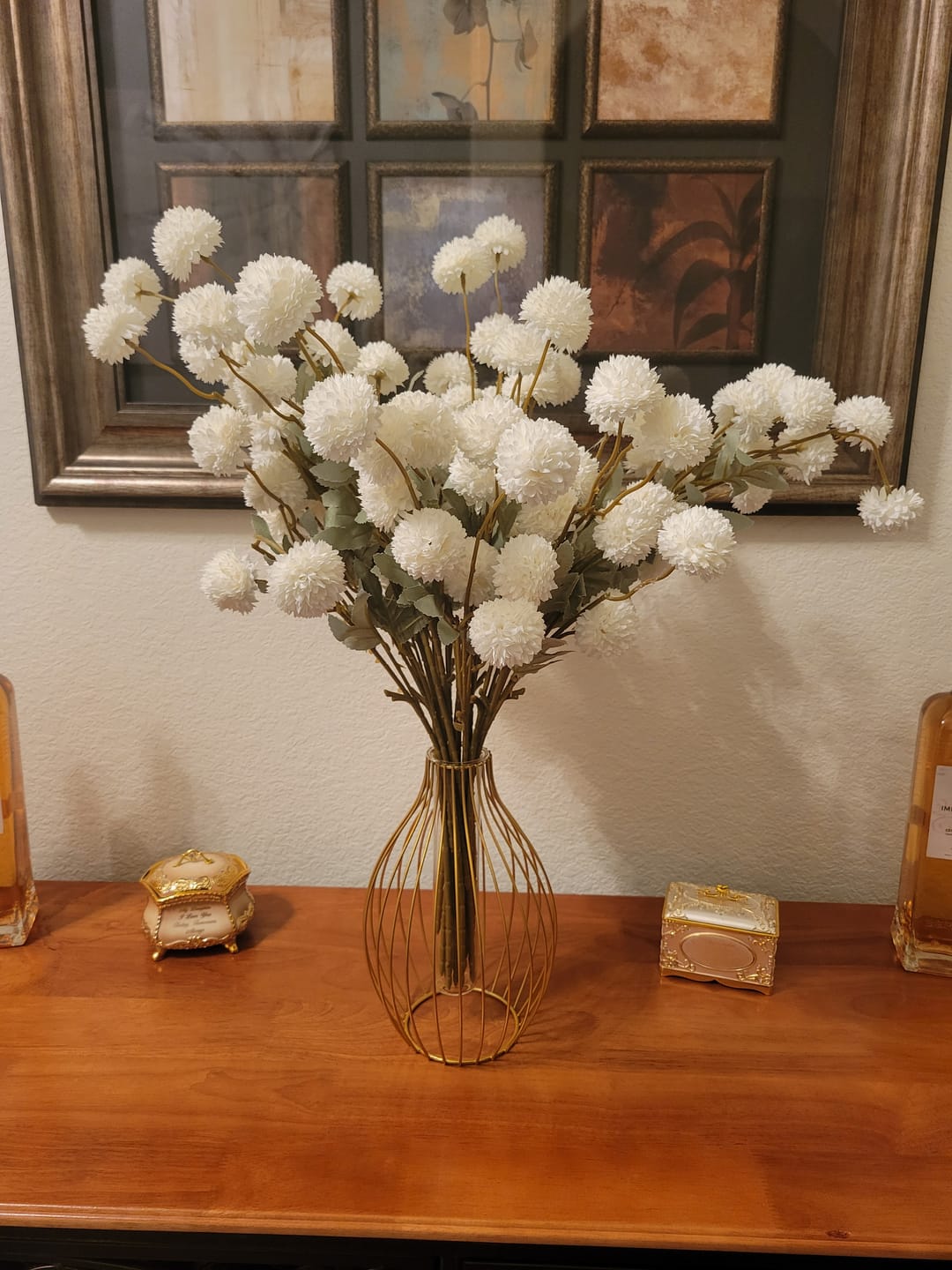 Customer photo review of Faux Kiku Flower - White (10 Stems)