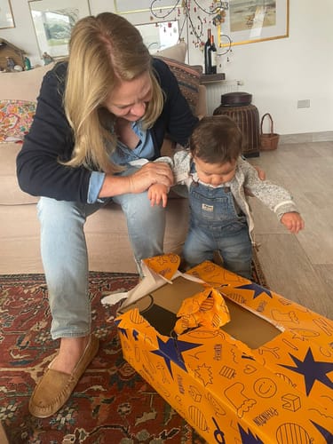 Customer photo review of Correpasillo Gris Cálido