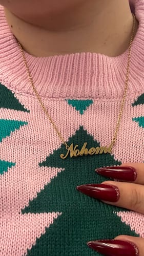 Customer photo review of Personalized Name Necklace