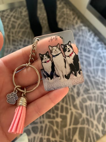 Customer photo review of Μπρελόκ με το Δικό σας Κατοικίδιο