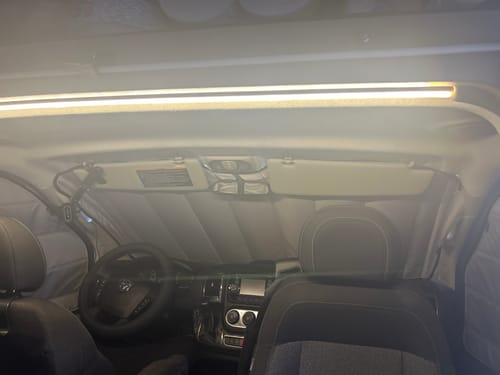 Customer photo review of Pre-19 Travato: Slider Door Shade