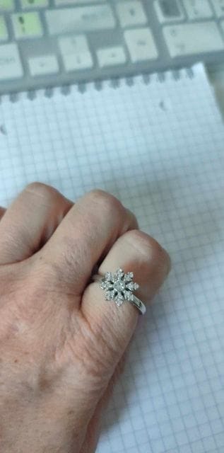 Customer photo review of Bague d'Anxiété Ajustable - SNOW