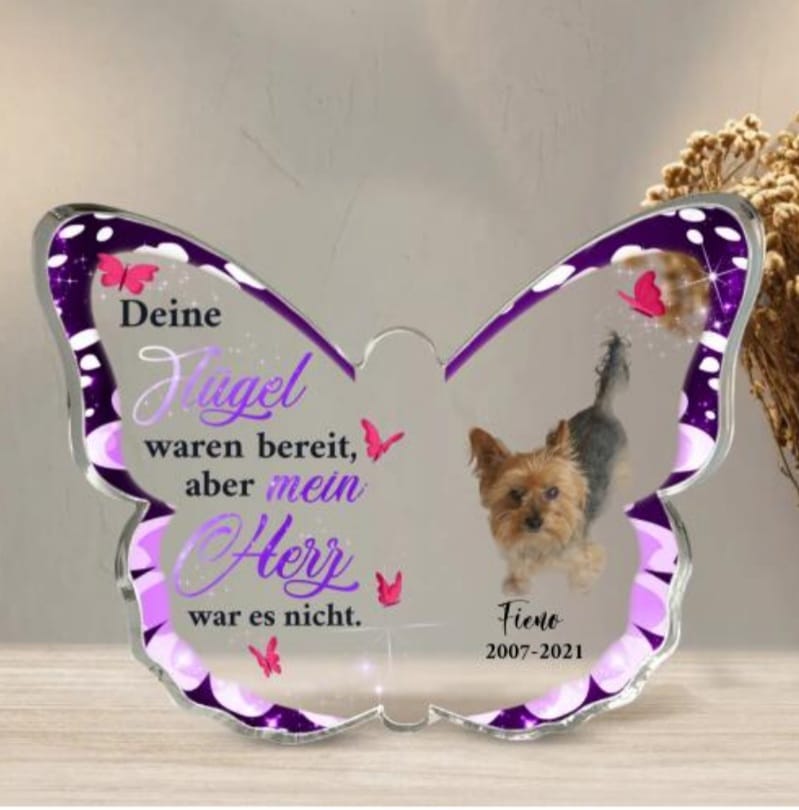Customer photo review of Wenn du mich vermisst - Individuelles Glasherz