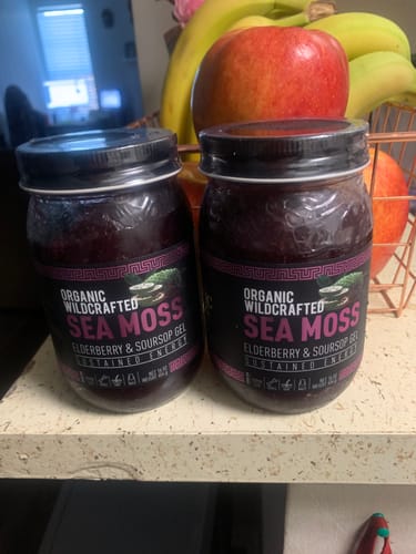 Customer photo review of Elderberry and Soursop Infused Sea Moss Gel