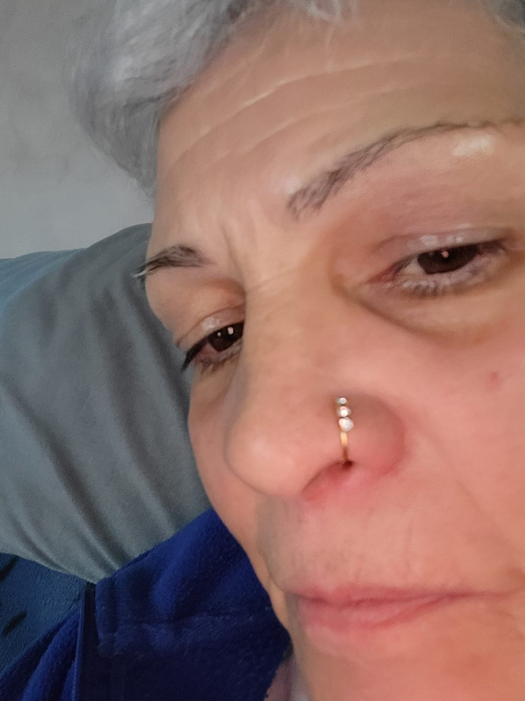 Customer photo review of Piercing au nez Amalya